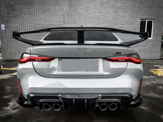 Untuk BMW Seri 4 G80 G82 M3 M4 Spoiler Serat Karbon G80 G82 M3 M4 Upgraded GTR Style Spoiler Wing
