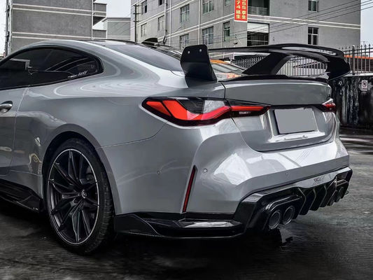 Untuk BMW Seri 4 G80 G82 M3 M4 Spoiler Serat Karbon G80 G82 M3 M4 Upgraded GTR Style Spoiler Wing