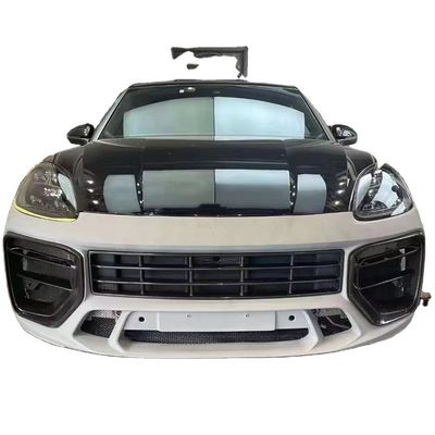 Cayenne Porsche Body Kit Fiber Karbon Kering MTR Gaya depan Lip Diffuser