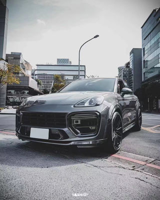 Cayenne Porsche Body Kit Fiber Karbon Kering MTR Gaya depan Lip Diffuser