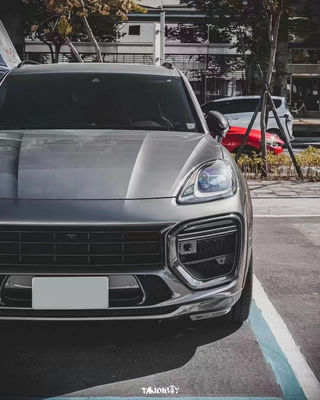 Cayenne Porsche Body Kit Fiber Karbon Kering MTR Gaya depan Lip Diffuser