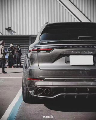 Cayenne Porsche Body Kit Fiber Karbon Kering MTR Gaya depan Lip Diffuser
