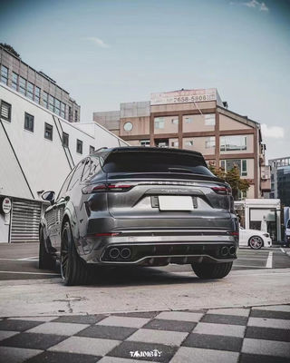 Cayenne Porsche Body Kit Fiber Karbon Kering MTR Gaya depan Lip Diffuser