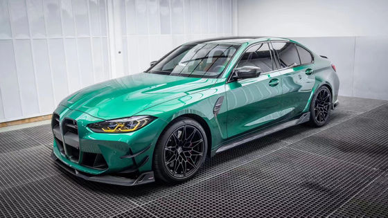 Untuk BMW G80 G82 M3 M4 Carbon Fiber Body Kit G80 G82 M3 M4 Upgraded AE Style Front Lip Diffuser Spoiler Side Skirt Body Kit