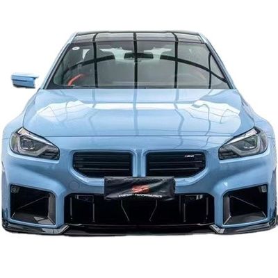Untuk BMW M2 G87 Carbon Fiber Body Kit M2 G87 Upgraded AE Style Carbon Fiber Front Lip Diffuser Spoiler Body Kit