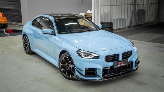 Untuk BMW M2 G87 Carbon Fiber Body Kit M2 G87 Upgraded AE Style Carbon Fiber Front Lip Diffuser Spoiler Body Kit