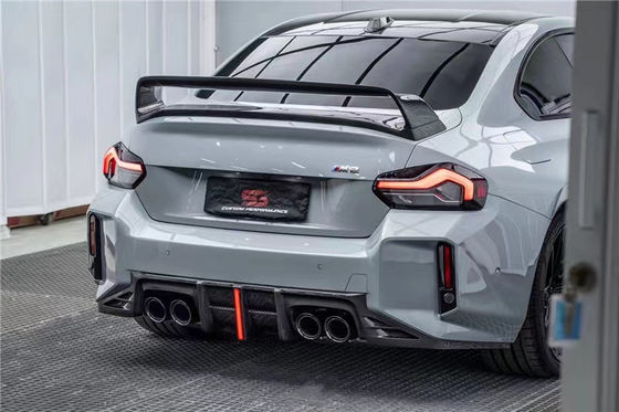 Untuk BMW M2 G87 Carbon Fiber Body Kit M2 G87 Upgraded AE Style Carbon Fiber Front Lip Diffuser Spoiler Body Kit