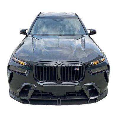 Untuk BMW X7 Carbon Fiber Body Kit X7 Upgraded LD-style Carbon Fiber Front Lip Diffuser Spoiler Hood Body Kit