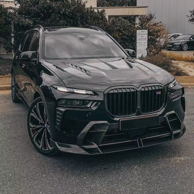 Untuk BMW X7 Carbon Fiber Body Kit X7 Upgraded LD-style Carbon Fiber Front Lip Diffuser Spoiler Hood Body Kit