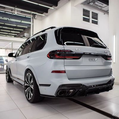 Untuk BMW X7 Carbon Fiber Body Kit X7 Carbon Fiber Front Lip Diffuser Spoiler Hood Side Skirt Wide Body Kit