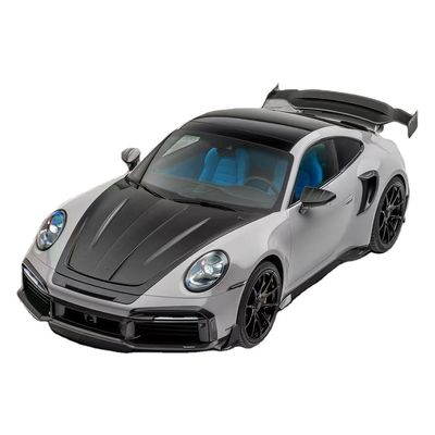 992 Turbo Porsche Body Kit Serat Karbon MSY Gaya Diy Belakang Bumper Spoiler Hood