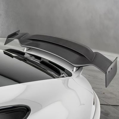 992 Turbo Porsche Body Kit Serat Karbon MSY Gaya Diy Belakang Bumper Spoiler Hood