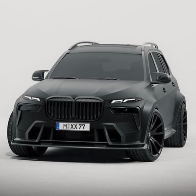 Untuk BMW X7 Carbon Fiber Body Kit X7 Carbon Fiber Front Lip Diffuser Spoiler Hood Side Skirt Wide Body Kit