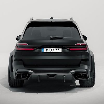 Untuk BMW X7 Carbon Fiber Body Kit X7 Carbon Fiber Front Lip Diffuser Spoiler Hood Side Skirt Wide Body Kit