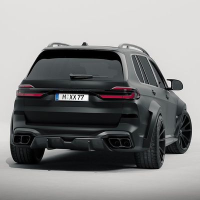 Untuk BMW X7 Carbon Fiber Body Kit X7 Carbon Fiber Front Lip Diffuser Spoiler Hood Side Skirt Wide Body Kit
