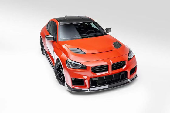 Untuk BMW M2 Karbon Fiber Body Kit M2 Upgraded Vors-style Karbon Fiber Front Lip Diffuser Spoiler Hood Side Skirt