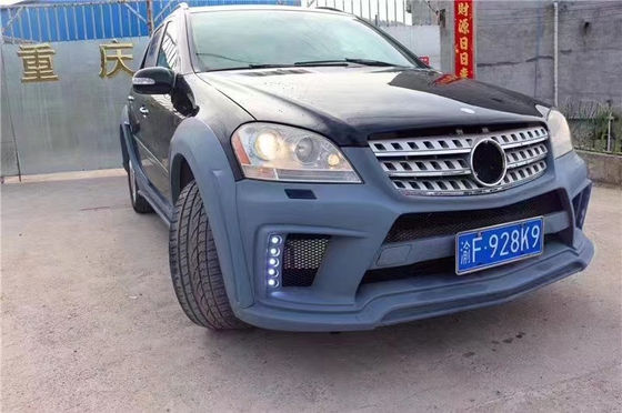 WALD Style Wide Bodyki untuk Mercedes W164 ML300 ML350 ML400 ML500 ML63 Body Kit Bagian depan dan belakang Bumper Side Skirt