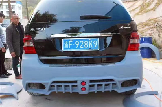 WALD Style Wide Bodyki untuk Mercedes W164 ML300 ML350 ML400 ML500 ML63 Body Kit Bagian depan dan belakang Bumper Side Skirt
