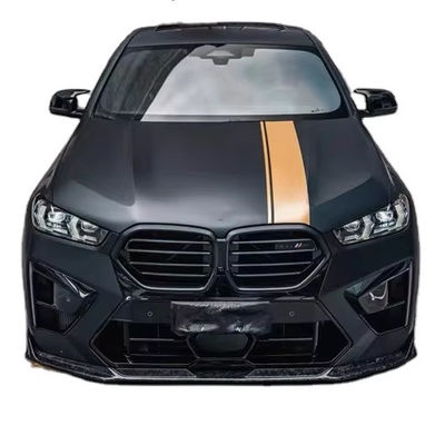 Untuk BMW X5M X6M Carbon Fiber Body Kit X5M X6M Carbon Fiber Front Lip Diffuser Spoiler Side Skirt Hood