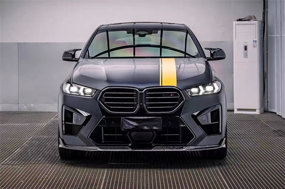 Untuk BMW X5M X6M Carbon Fiber Body Kit X5M X6M Carbon Fiber Front Lip Diffuser Spoiler Side Skirt Hood