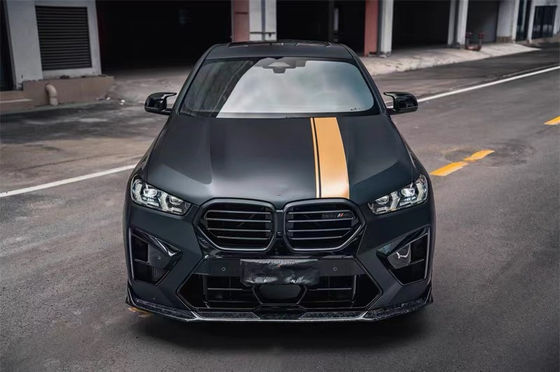 Untuk BMW X5M X6M Carbon Fiber Body Kit X5M X6M Carbon Fiber Front Lip Diffuser Spoiler Side Skirt Hood