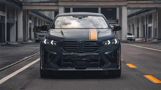Untuk BMW X5M X6M Carbon Fiber Body Kit X5M X6M Carbon Fiber Front Lip Diffuser Spoiler Side Skirt Hood