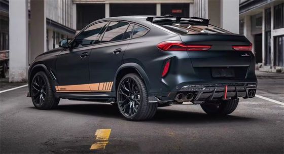 Untuk BMW X5M X6M Carbon Fiber Body Kit X5M X6M Carbon Fiber Front Lip Diffuser Spoiler Side Skirt Hood