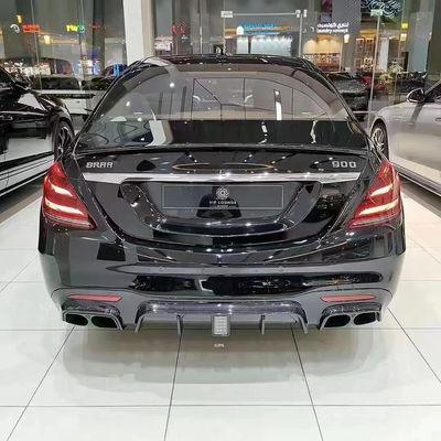 Brass Tyle Front Shovel Rear Diffuser untuk Mercedes-Benz W222 AMG S63 S65 S63 S65 Carbon Fiber Body Kit