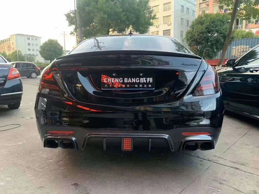 Brass Tyle Front Shovel Rear Diffuser untuk Mercedes-Benz W222 AMG S63 S65 S63 S65 Carbon Fiber Body Kit