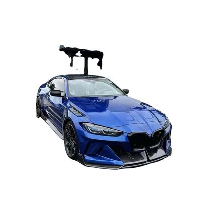 4 Coupe Bmw M3 Body Kit Biru Ganti Bagian Depan Gaya GEEX Bagian Depan Bumper Fenders