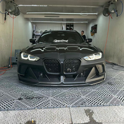 4 Coupe Bmw M3 Body Kit Biru Ganti Bagian Depan Gaya GEEX Bagian Depan Bumper Fenders