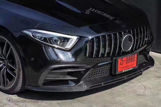 Jual 2018-2022 untuk Mercedes CLS300 CLS350 W257 Carbon Fiber Body Kit CLS Carbon Fiber Front Scoop Spoiler Rear Diffuser
