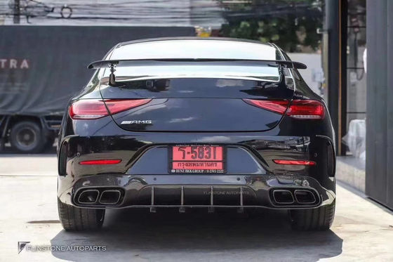 Jual 2018-2022 untuk Mercedes CLS300 CLS350 W257 Carbon Fiber Body Kit CLS Carbon Fiber Front Scoop Spoiler Rear Diffuser