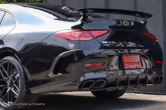 Jual 2018-2022 untuk Mercedes CLS300 CLS350 W257 Carbon Fiber Body Kit CLS Carbon Fiber Front Scoop Spoiler Rear Diffuser