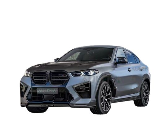 SUV Bmw X6 Body Kit Serat Karbon X6M Bagian Depan Bumper Lip Splitter Side Spoiler