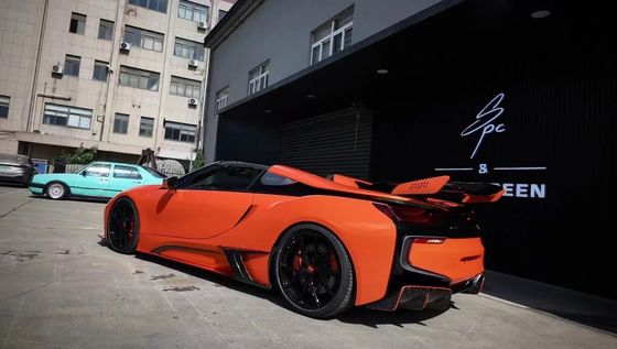 I8 BMW Body Kit Car 2018 - 2019 Spoiler Serat Karbon Bagian Depan Bumper Spoiler Wing