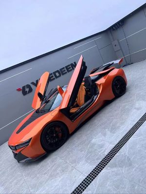 I8 BMW Body Kit Car 2018 - 2019 Spoiler Serat Karbon Bagian Depan Bumper Spoiler Wing