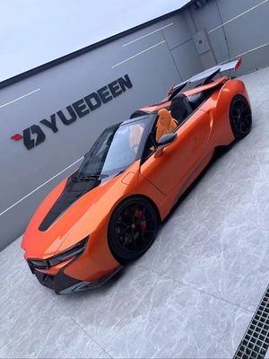 I8 BMW Body Kit Car 2018 - 2019 Spoiler Serat Karbon Bagian Depan Bumper Spoiler Wing