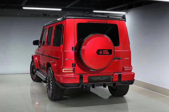 Serat Karbon Berkualitas Tinggi W464 G500 G63 Body Kit W464 Upgrade Topcar Style Bagian Depan Sekop Bagian Belakang Lip Spoiler