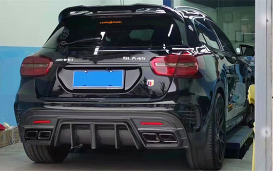 Hot Sale Gla45 Gla260 X156 Fiber Karbon Body Kit Gla45 Fiber Karbon Belakang Diffuser 2014-2019