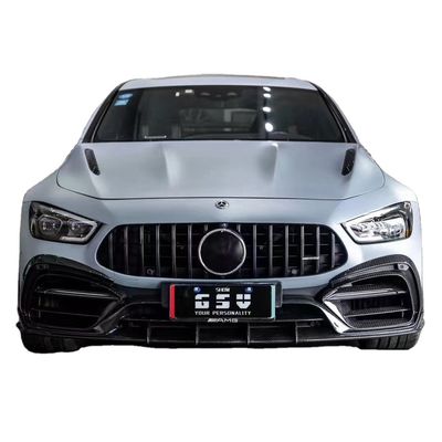 Untuk Mercedes AMG GT50 53 63 Carbon Fiber Body Kit AMG GT50 53 63 Upgraded Top Style Carbon Fiber Front Lip Diffuser Spoiler