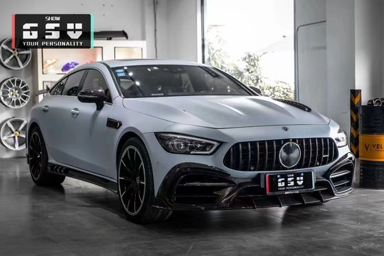Untuk Mercedes AMG GT50 53 63 Carbon Fiber Body Kit AMG GT50 53 63 Upgraded Top Style Carbon Fiber Front Lip Diffuser Spoiler
