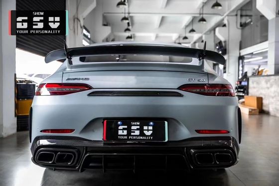 Untuk Mercedes AMG GT50 53 63 Carbon Fiber Body Kit AMG GT50 53 63 Upgraded Top Style Carbon Fiber Front Lip Diffuser Spoiler