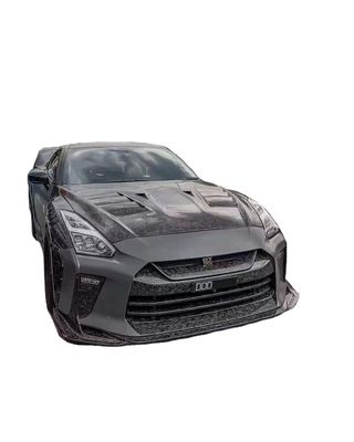 Untuk Nissan GTR R35 Carbon Fiber Body Kit GTR Upgraded Top Style Carbon Fiber Bagian depan dan belakang Bumper Side Skirt Spoilers