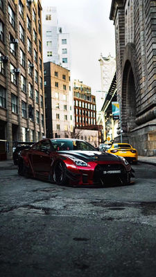 Hot 2022 Products GTR R35wide Bodyki Body Kit untuk Nissan GTR R35 Bagian Depan dan Belakang Bumper Spoiler