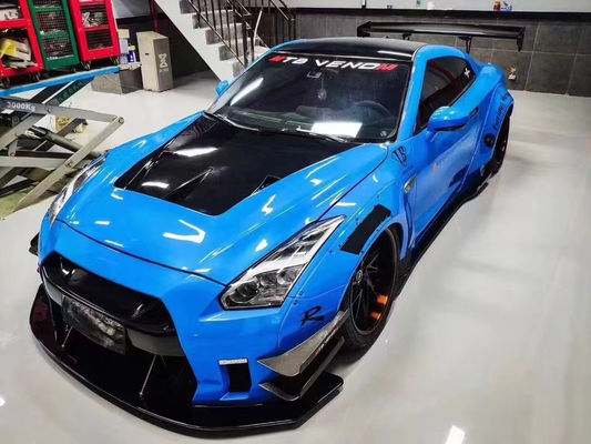 Hot 2022 Products GTR R35wide Bodyki Body Kit untuk Nissan GTR R35 Bagian Depan dan Belakang Bumper Spoiler