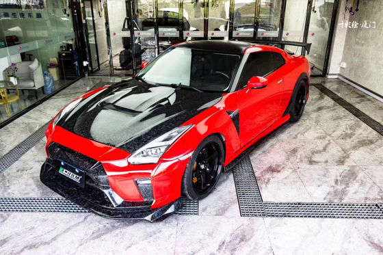 Untuk Nissan GTR Body Kit GTR R35 Meningkatkan VARIS-gaya Carbon Fiber Depan dan Belakang Bumper Spoiler Body Kit