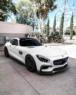 Untuk Mercedes AMG GT Carbon Fiber Body Kit AMG GT Carbon Fiber Front Lip Diffuser Spoiler