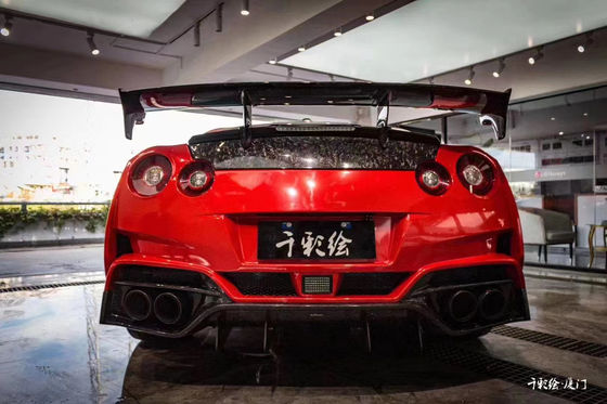 Untuk Nissan GTR Body Kit GTR R35 Meningkatkan VARIS-gaya Carbon Fiber Depan dan Belakang Bumper Spoiler Body Kit