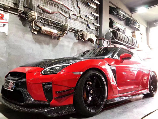 Untuk Nissan GTR Body Kit GTR R35 Meningkatkan VARIS-gaya Carbon Fiber Depan dan Belakang Bumper Spoiler Body Kit